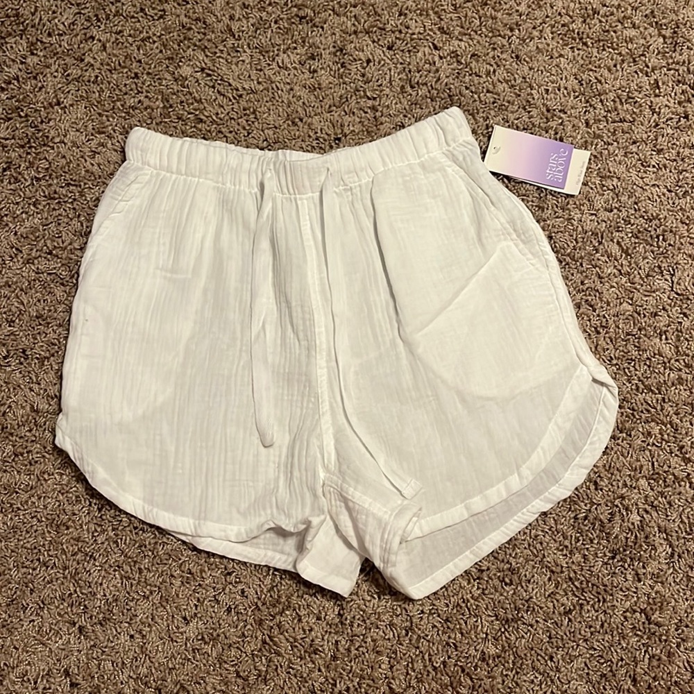 stars above white shorts